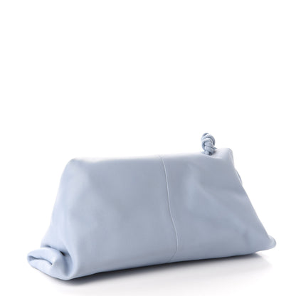 Bottega Veneta Lambskin BV Trine Clutch Ice 3 of 11