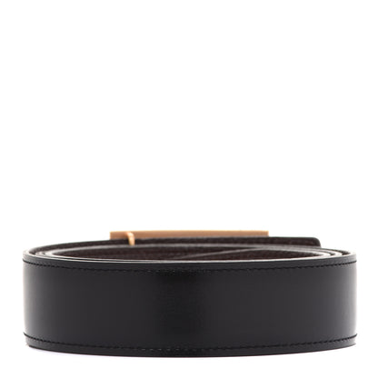 Hermes Box Togo 32mm Collier De Chien CDC Belt 95 Black Chocolate 2 of 6