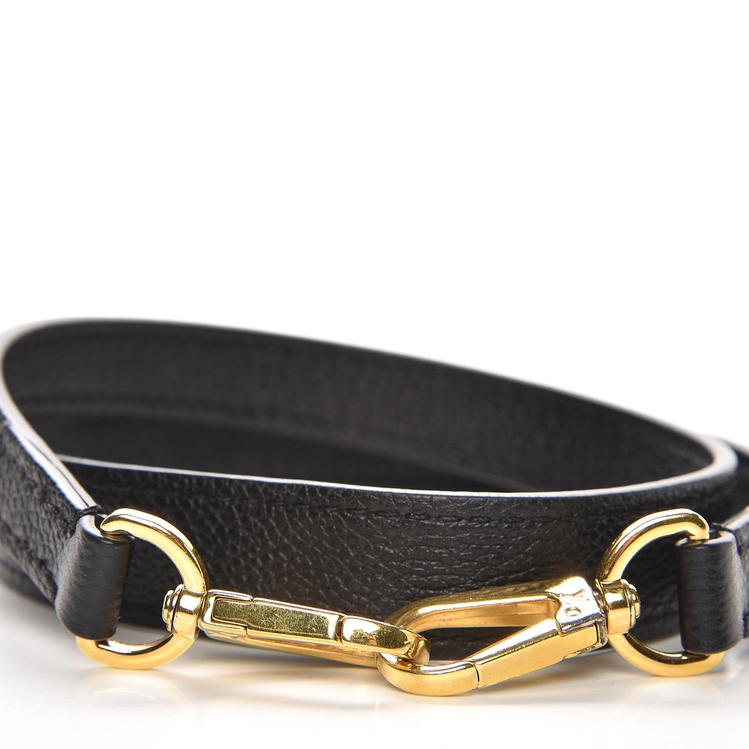 Louis Vuitton Calfskin Bagatelle Shoulder Strap Black 3 of 3