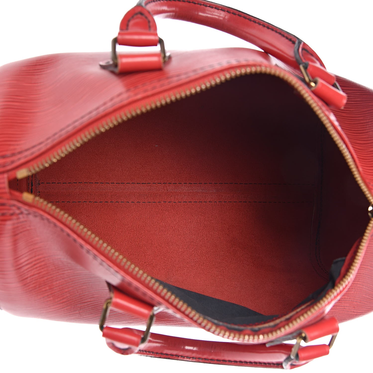 Louis Vuitton Epi Speedy 25 Castillan Red 5 of 23