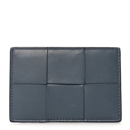 Bottega Veneta Nappa Maxi Intrecciato Card Holder Blue 1 of 7