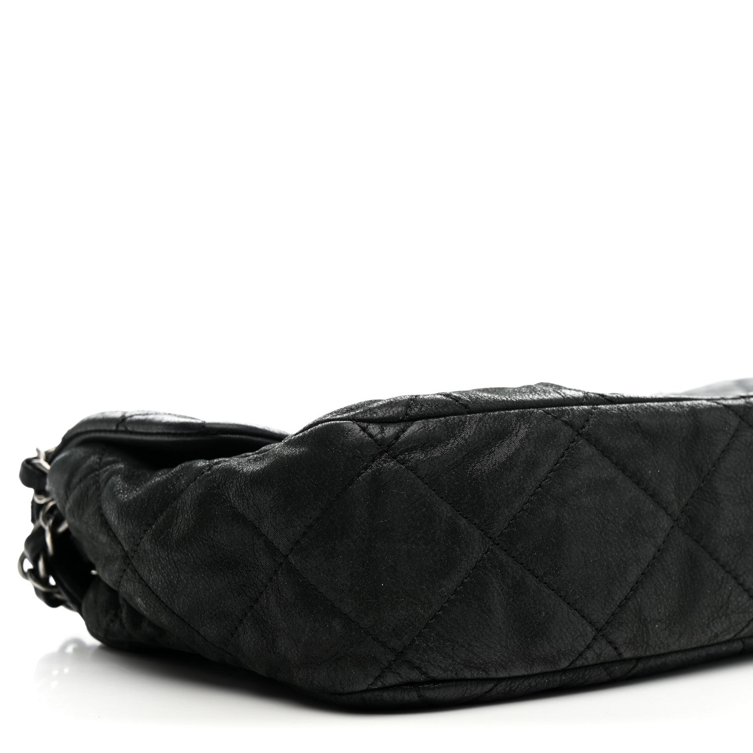 Chanel Iridescent Calfskin Quilted East West Flap Black 9 of 11