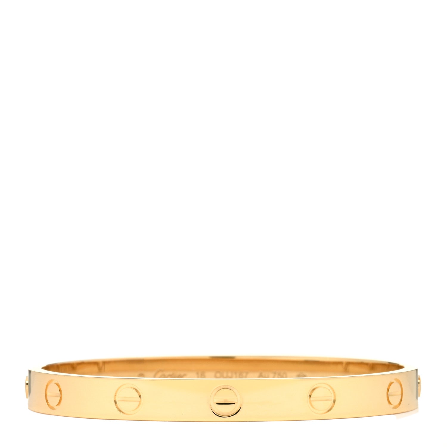 Cartier 18K Yellow Gold LOVE Bracelet 16 1 of 4