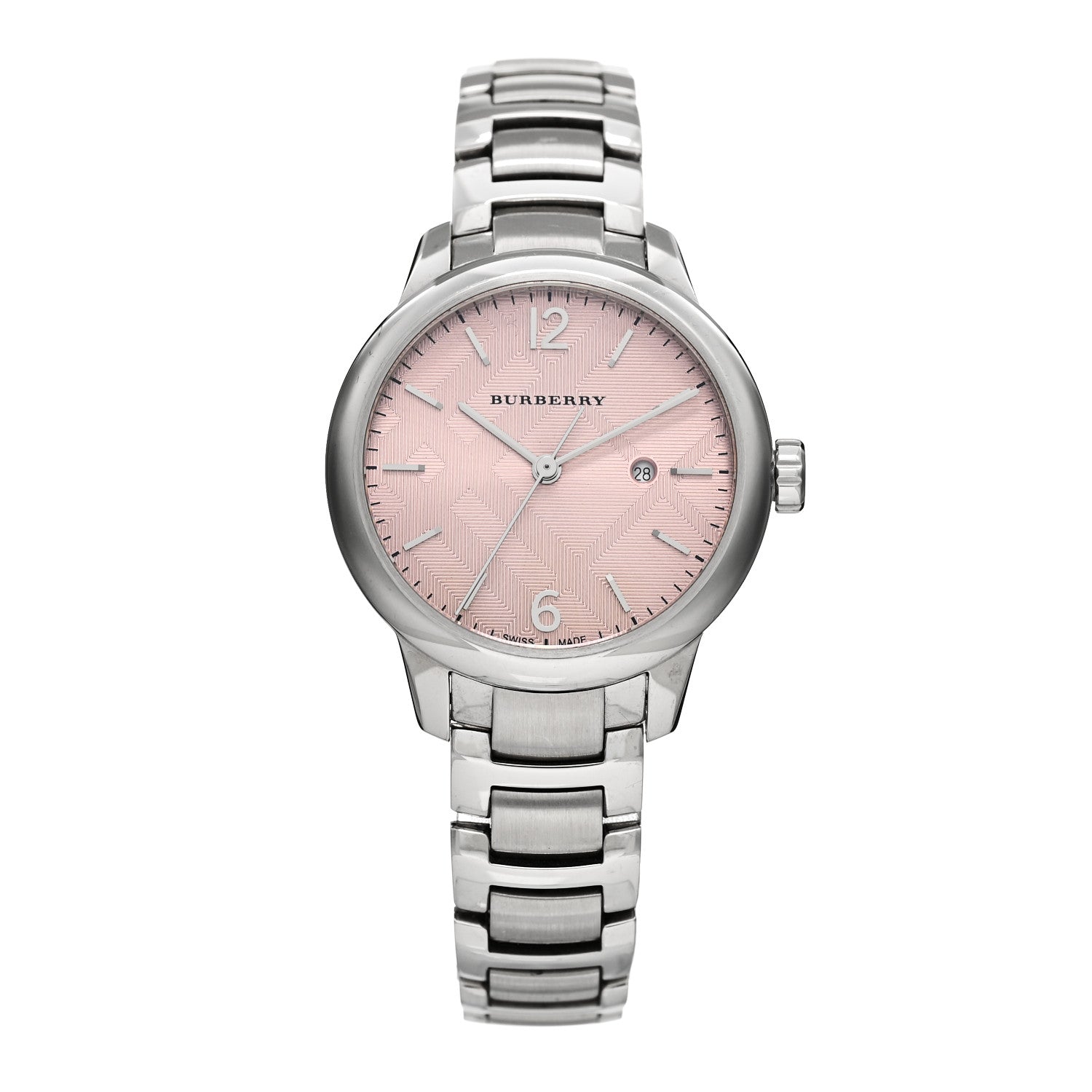 Burberry Stainless Steel 32mm Classic Quartz Watch Pink BU10111