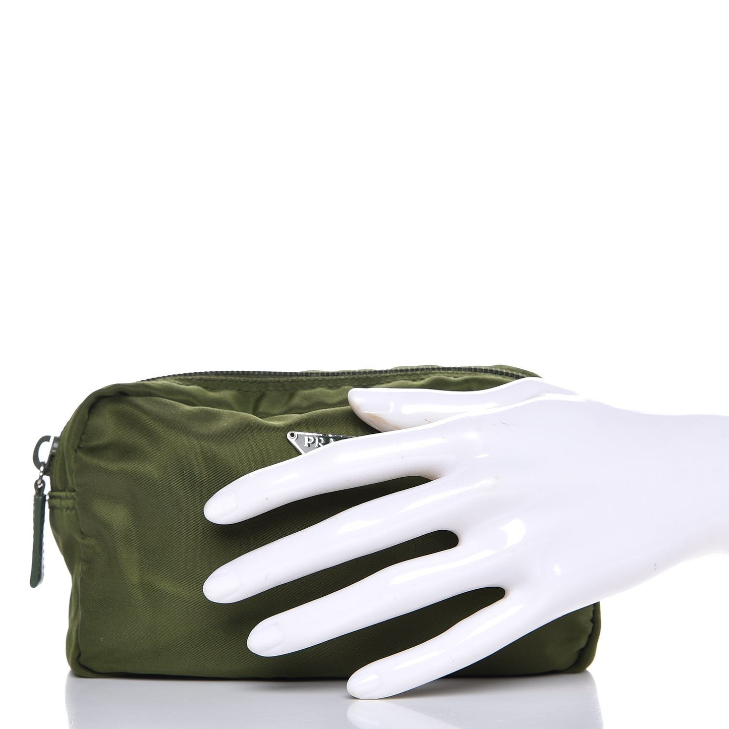 Nylon Vela Cosmetic Pouch Army