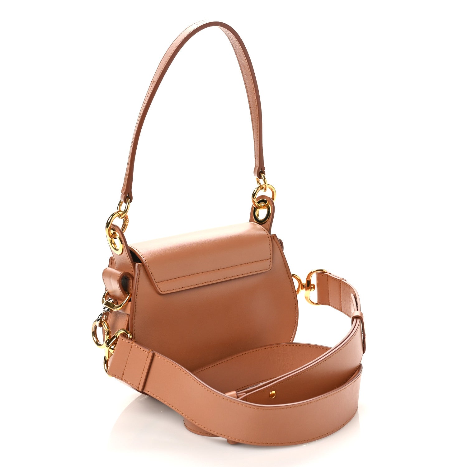 Chloe Calfskin Small Tess Bag Muted Brown 3 of 8