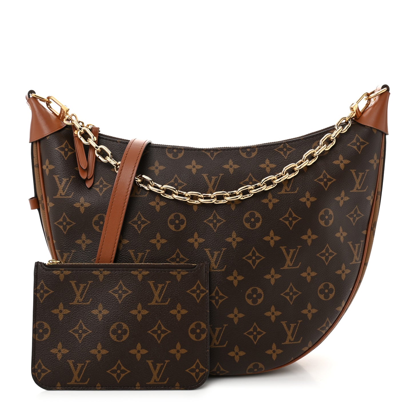 Reverse Monogram Loop Hobo