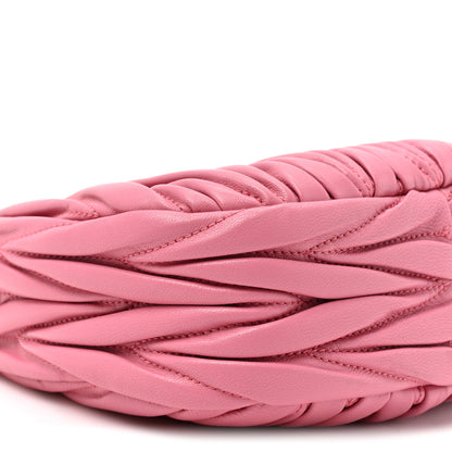 Miu Miu Nappa Matelasse Mini Wander Hobo Pink 9 of 9