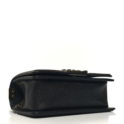 Chanel Caviar Chevron Quilted Small Boy Flap Black 4 of 10