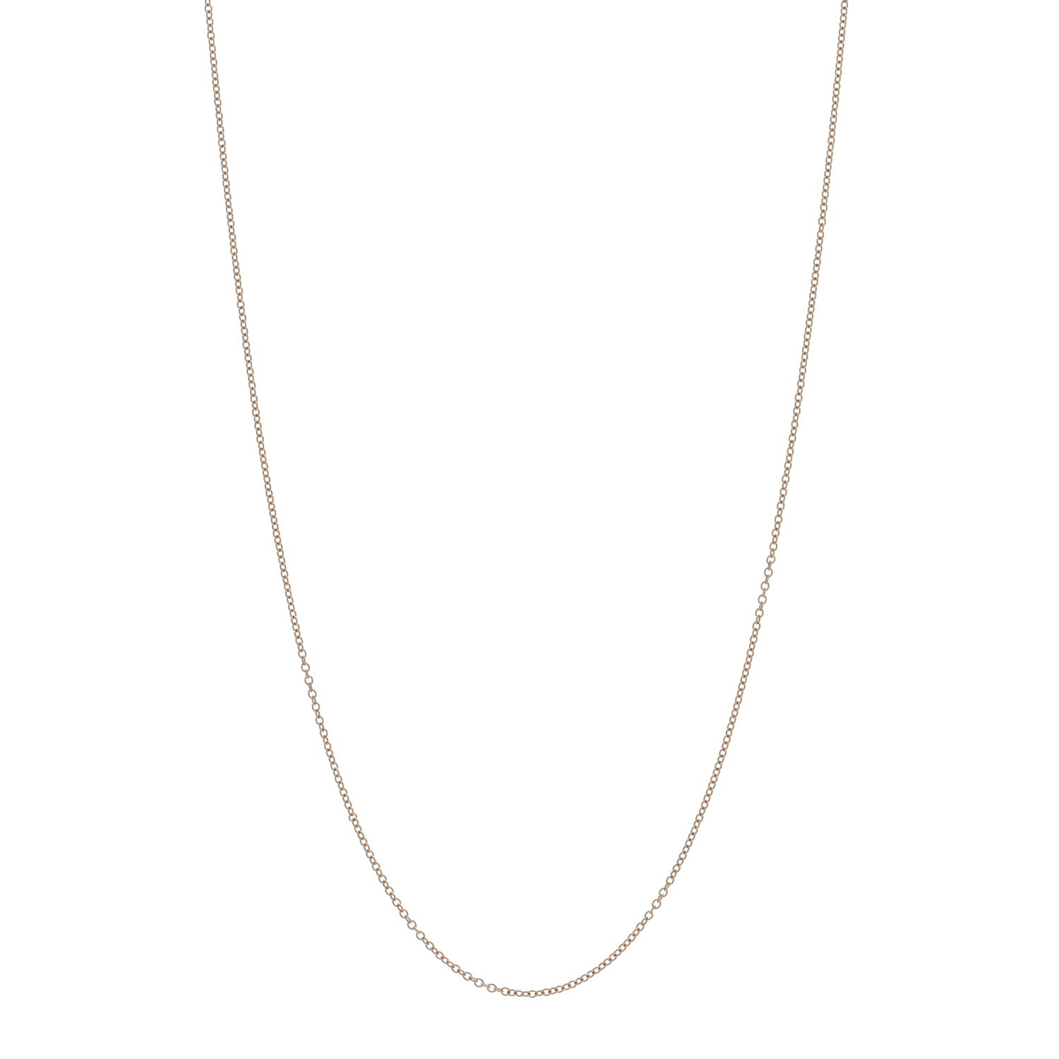 Tiffany 18K Rose Gold Chain Necklace 18" 1 of 4