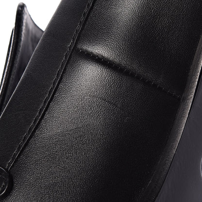 Chanel Calfskin Buckle Pumps 36 Black 14 of 14