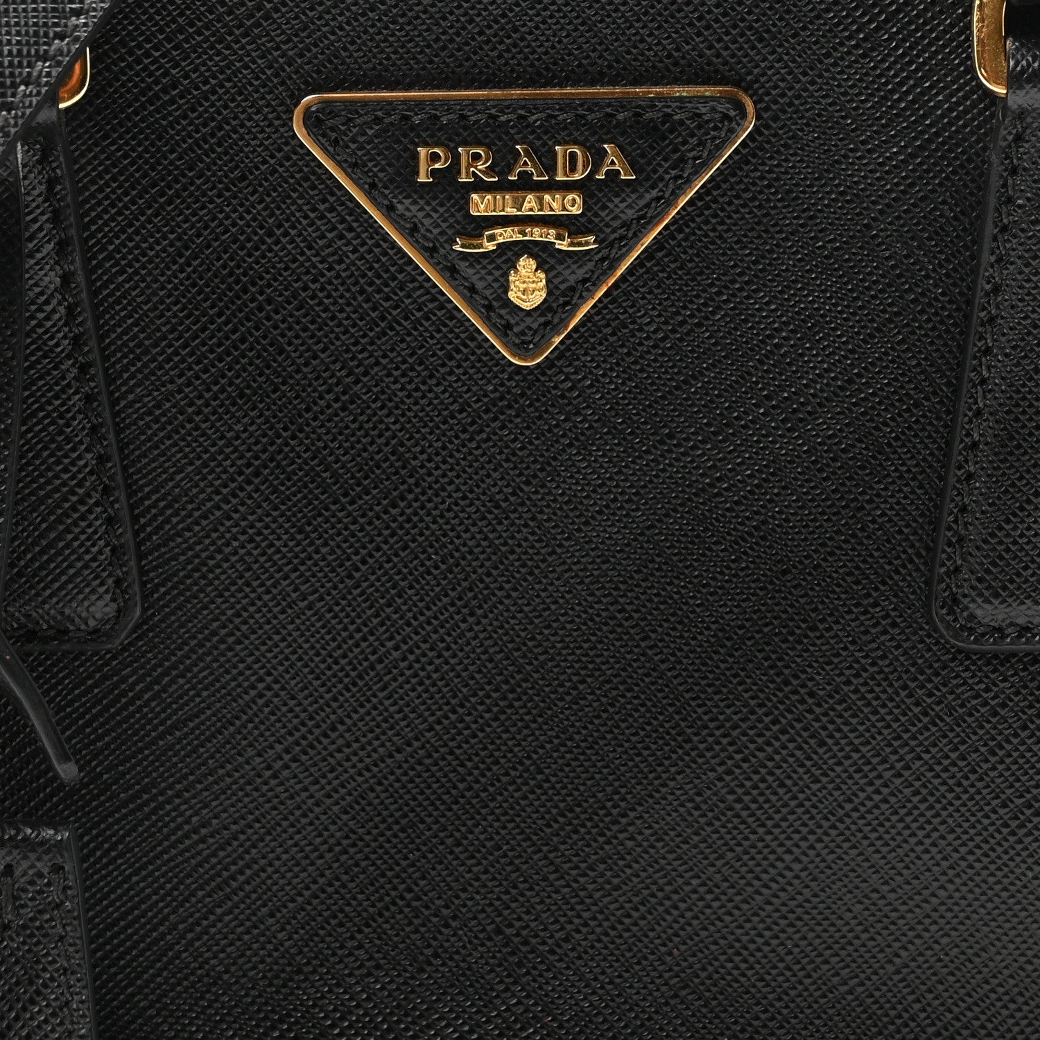 Prada Saffiano Vernice Mini Galleria Double Zip Tote Black 7 of 9