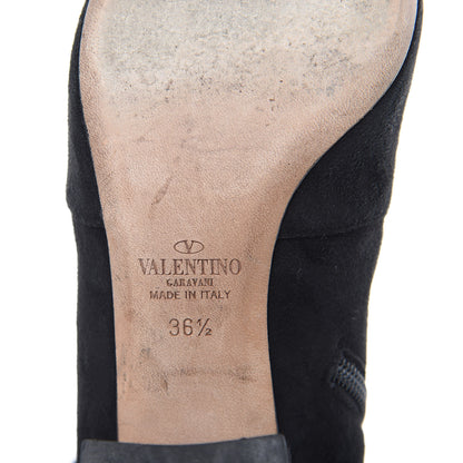 Valentino Garavani Suede Stretch 60mm Ankle Boots 36.5 Black 6 of 11