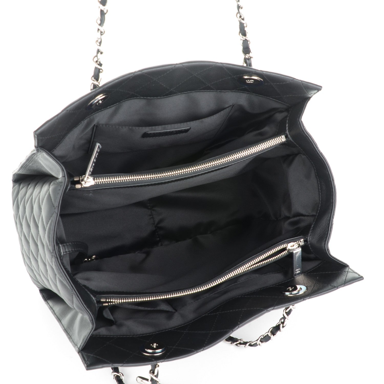 Chanel Calfskin Quilted Large Chic and Soft Shopping Tote Black 5 of 7