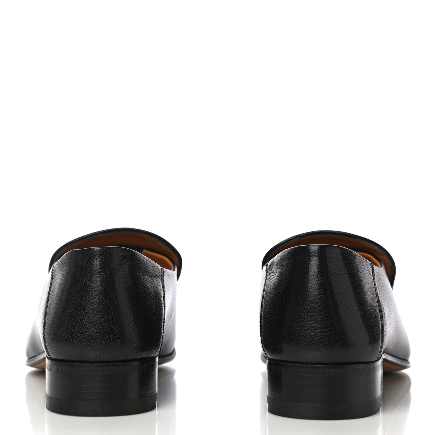 Goatskin Womens Horsebit Loafers 38 Black