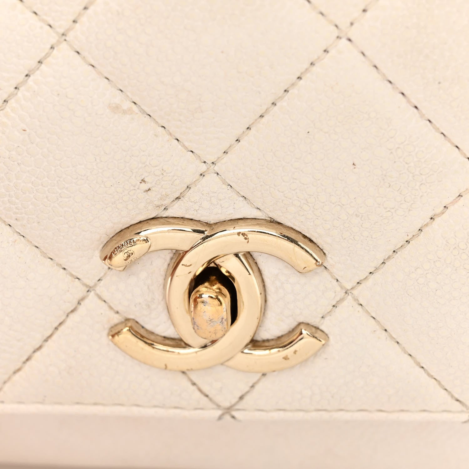 Chanel Caviar Quilted Small Business Affinity Flap White 18 of 19