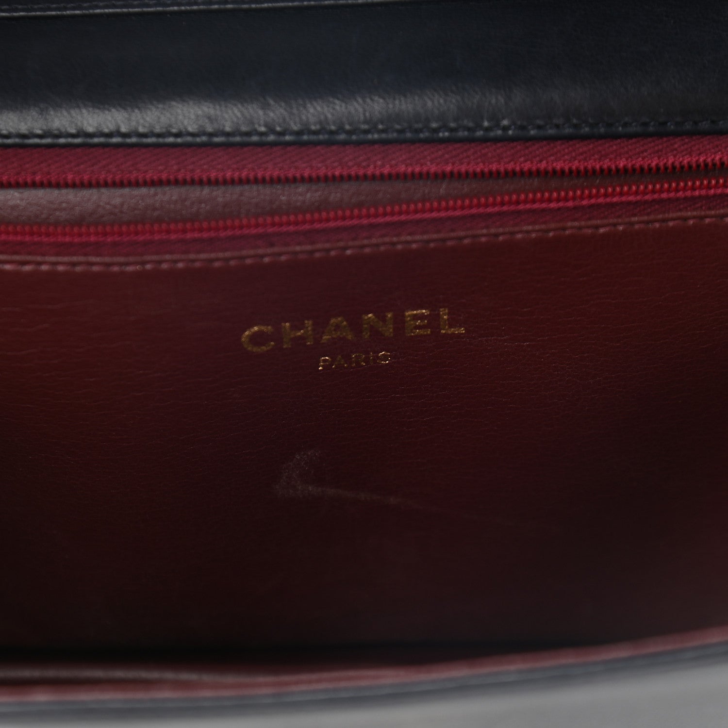 Chanel Lambskin Quilted Small Single Flap Bag Navy 6 of 9