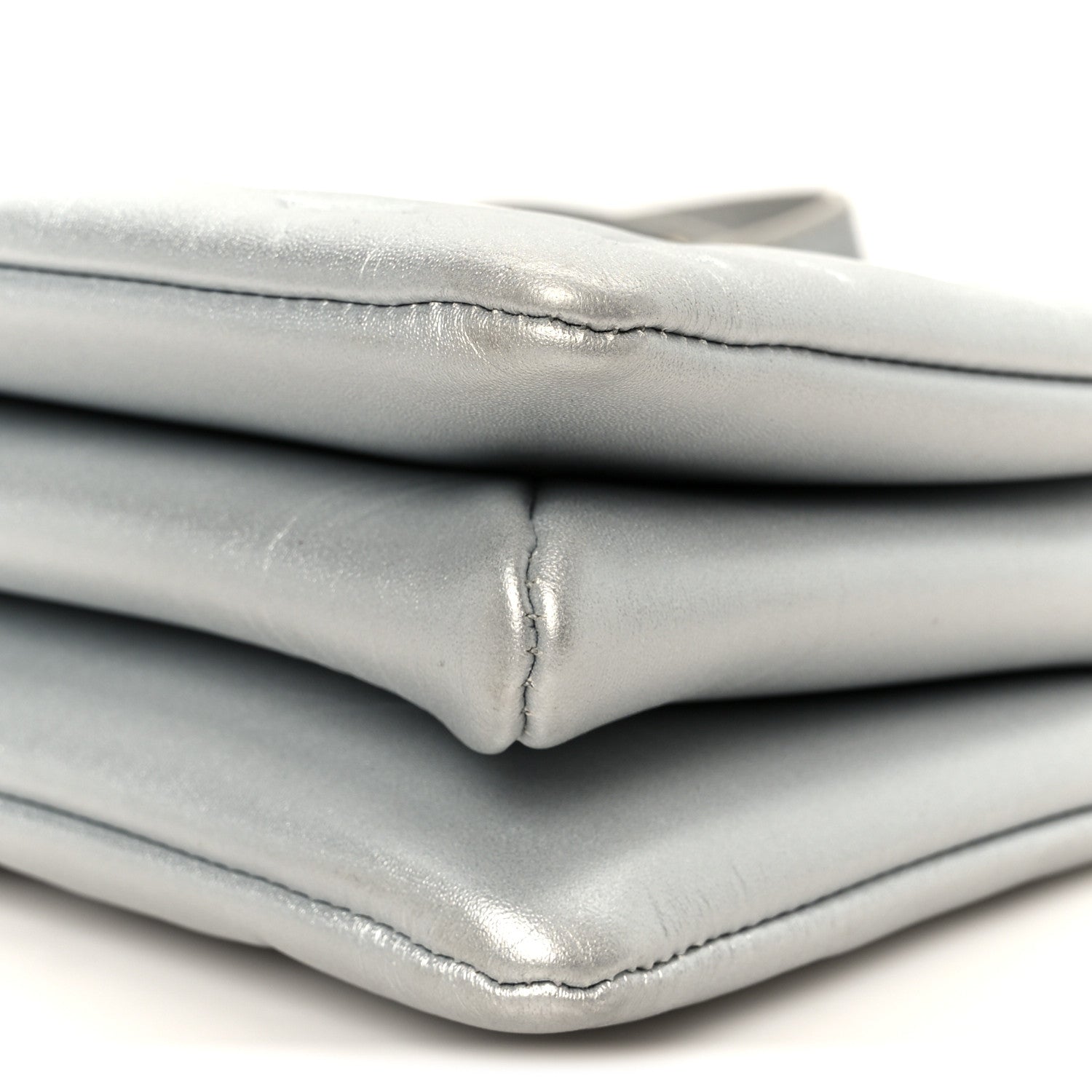 Louis Vuitton Metallic Lambskin Embossed Monogram Coussin BB Silver 11 of 11