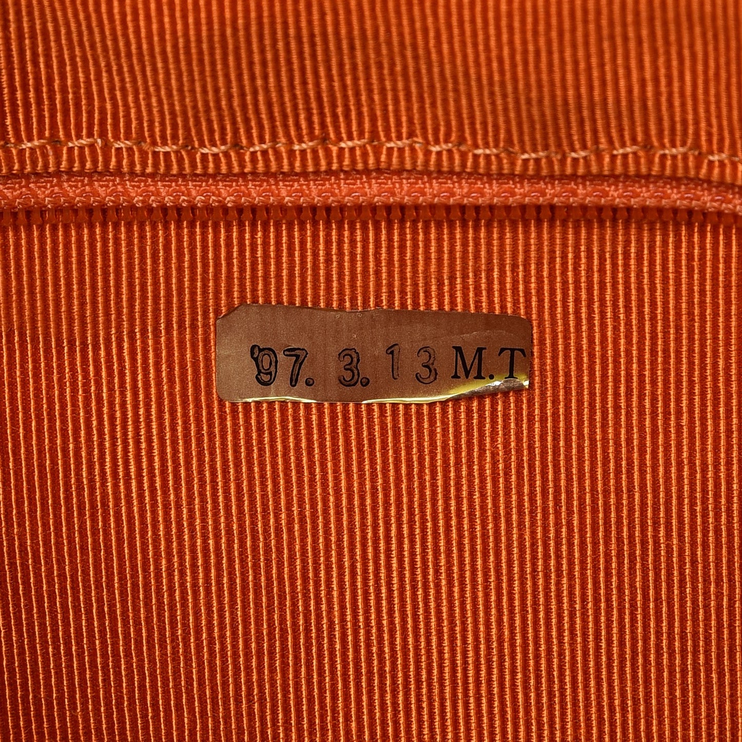 Lambskin Tortoise Drawstring Tote Orange