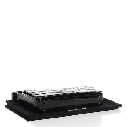 Chanel Patent Quilted CC Chocolate Bar Flap Black 4 of 8