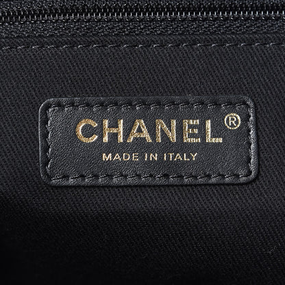 Chanel Woven Straw Raffia Small Deauville Tote Black 8 of 13