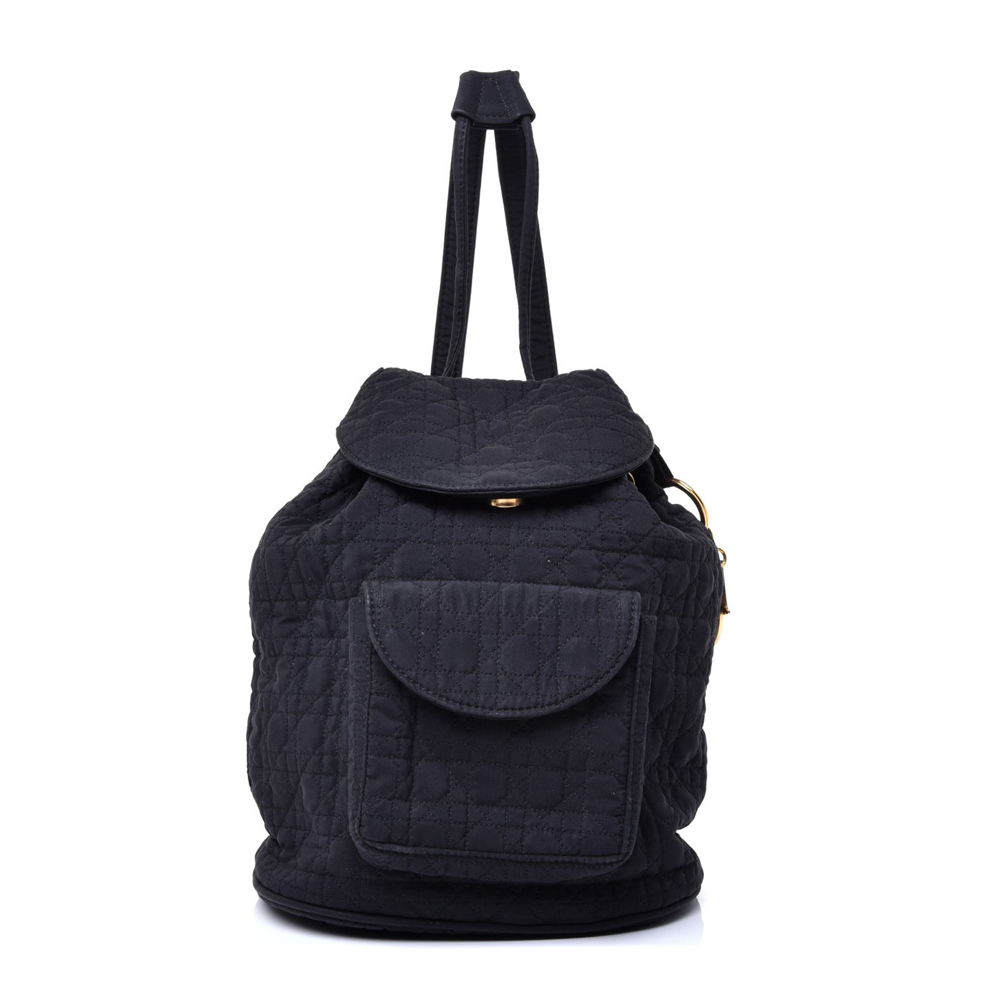 Nylon Cannage Backpack Navy Blue