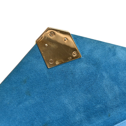 Jimmy Choo Calfskin Lockett Envelope Clutch Robot Blue 8 of 10