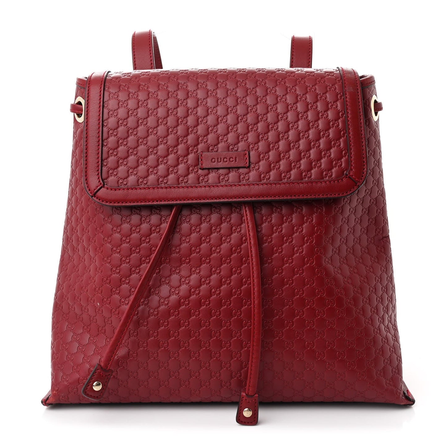 Microguccissima Drawstring Backpack Red