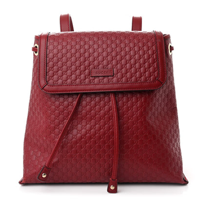 Gucci Microguccissima Drawstring Backpack Red 1 of 11