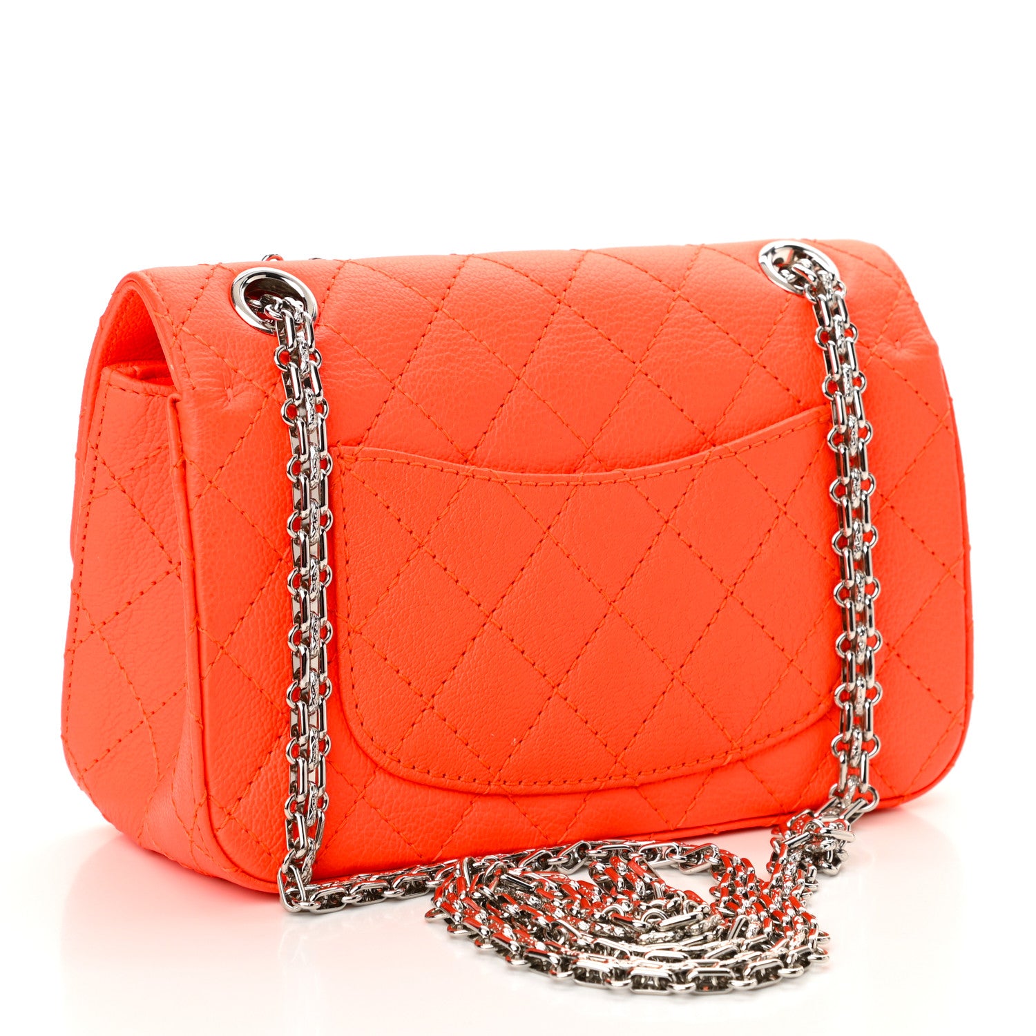 Chanel Sheepskin Quilted 2.55 Reissue Mini Flap Orange 3 of 10