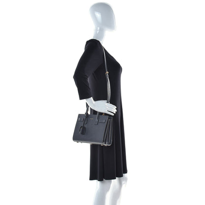 Saint Laurent Grain De Poudre Calfskin Nano Sac De Jour Storm 2 of 14
