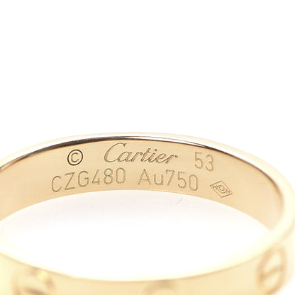 Cartier 18K Yellow Gold 3.5mm LOVE Wedding Band Ring 53 6.25 4 of 4