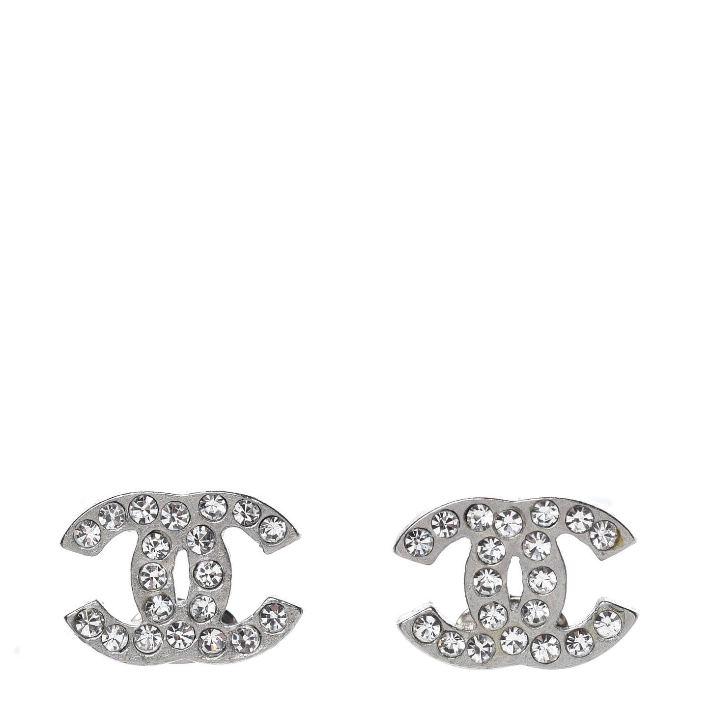 Crystal Mini Timeless CC Earrings Silver