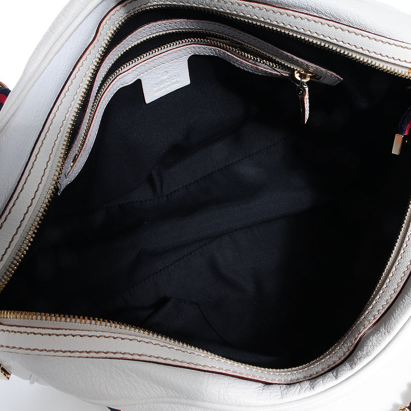 Leather Capri Large Bowler White