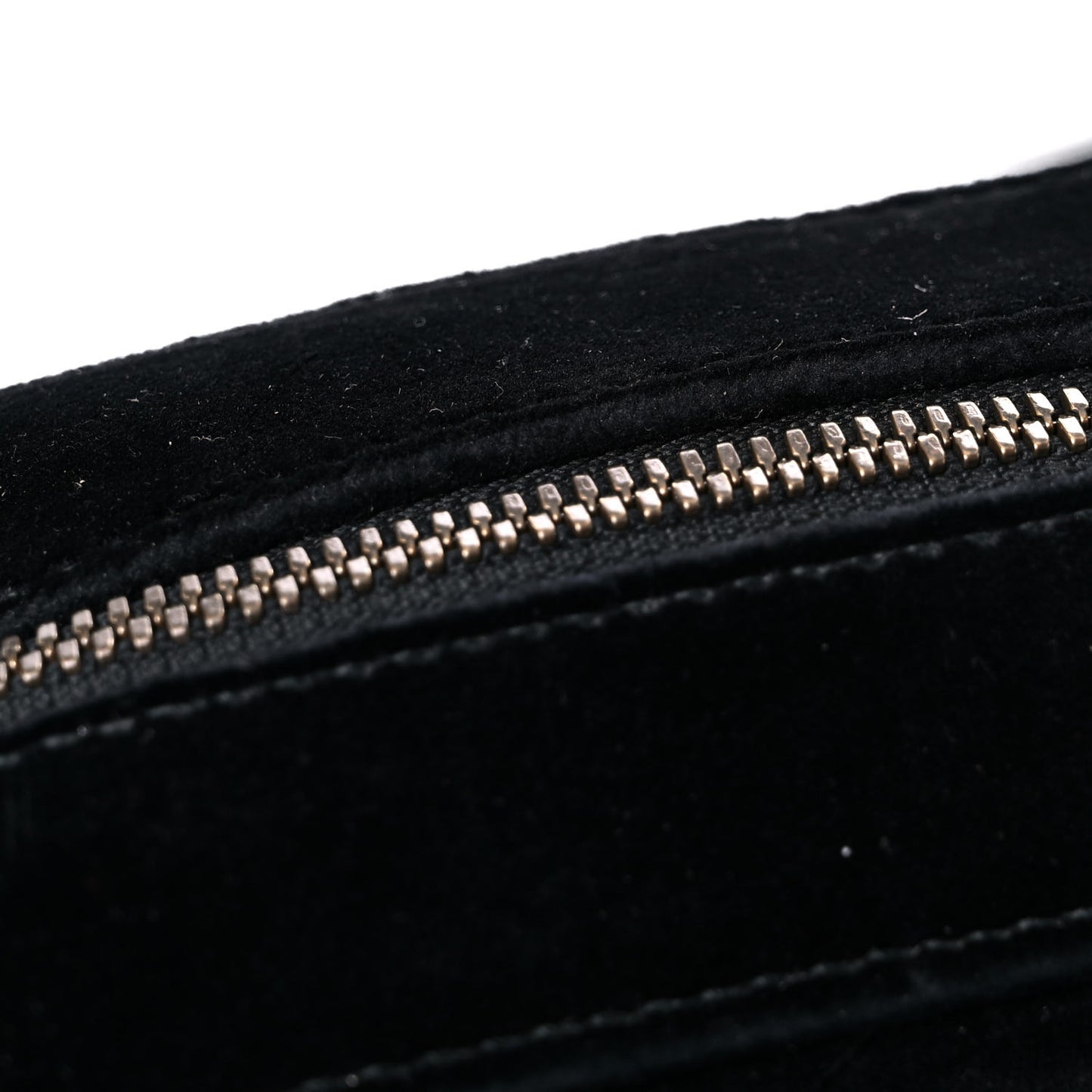 Velvet Matelasse Small GG Marmont Chain Shoulder Bag Black