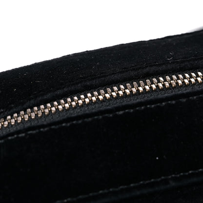 Gucci Velvet Matelasse Small GG Marmont Chain Shoulder Bag Black 13 of 15