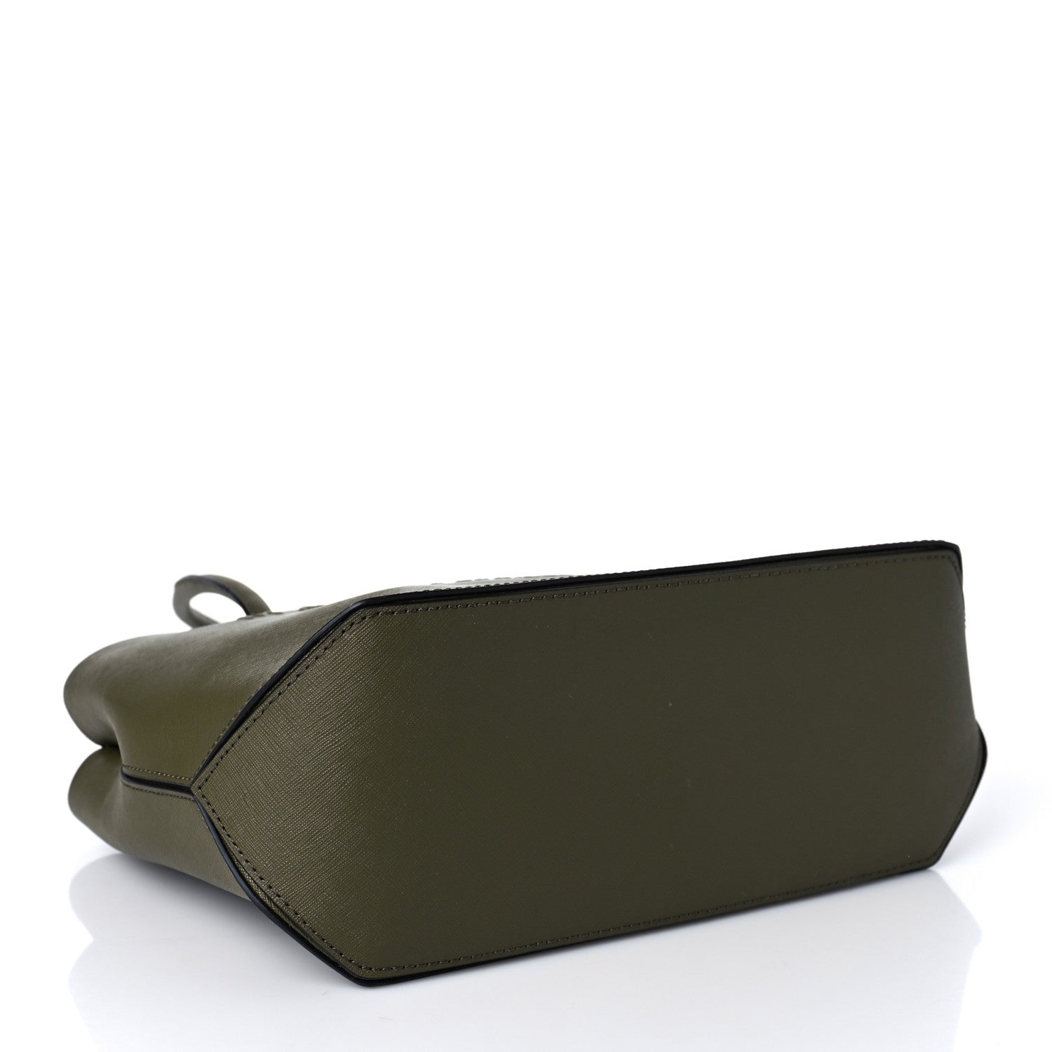 Marc Jacobs Saffiano Embossed Logo East West Shopper Tote Olive Geen 4 of 9