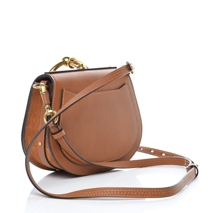 Chloe Calfskin Suede Small Nile Bracelet Bag Caramel 3 of 10