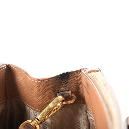 Prada Saffiano Medium Galleria Double Zip Tote Caramel 8 of 22