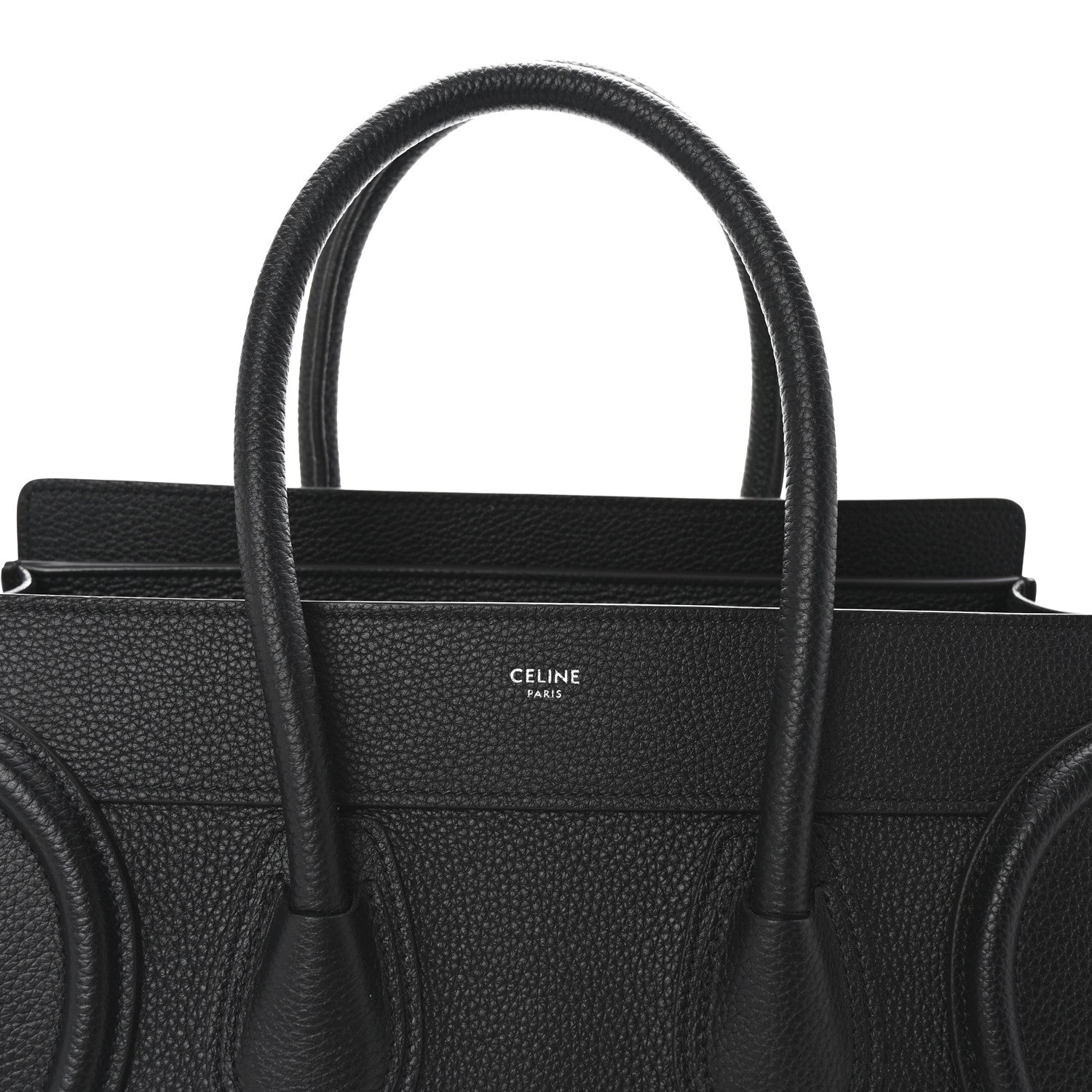 Celine Drummed Calfskin Micro Luggage Black 8 of 10