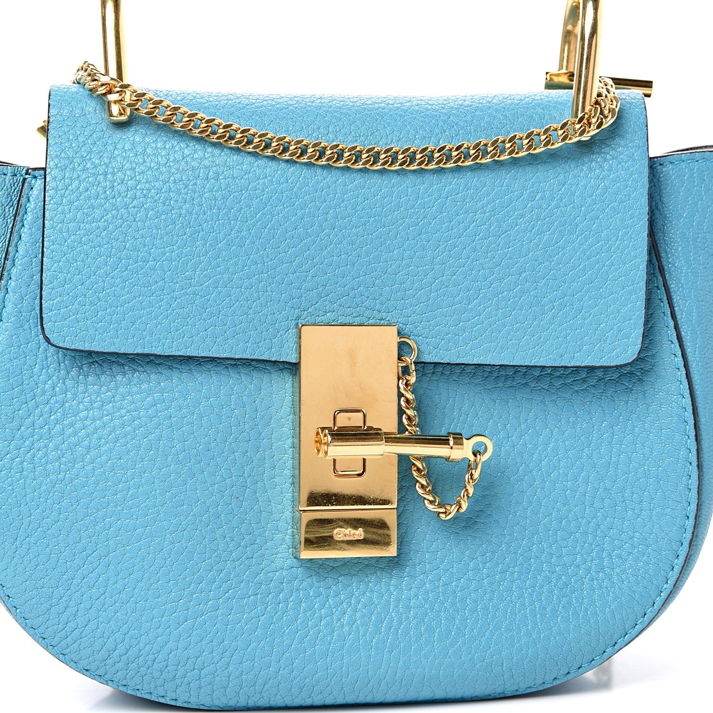 Grained Lambskin Mini Drew Shoulder Bag