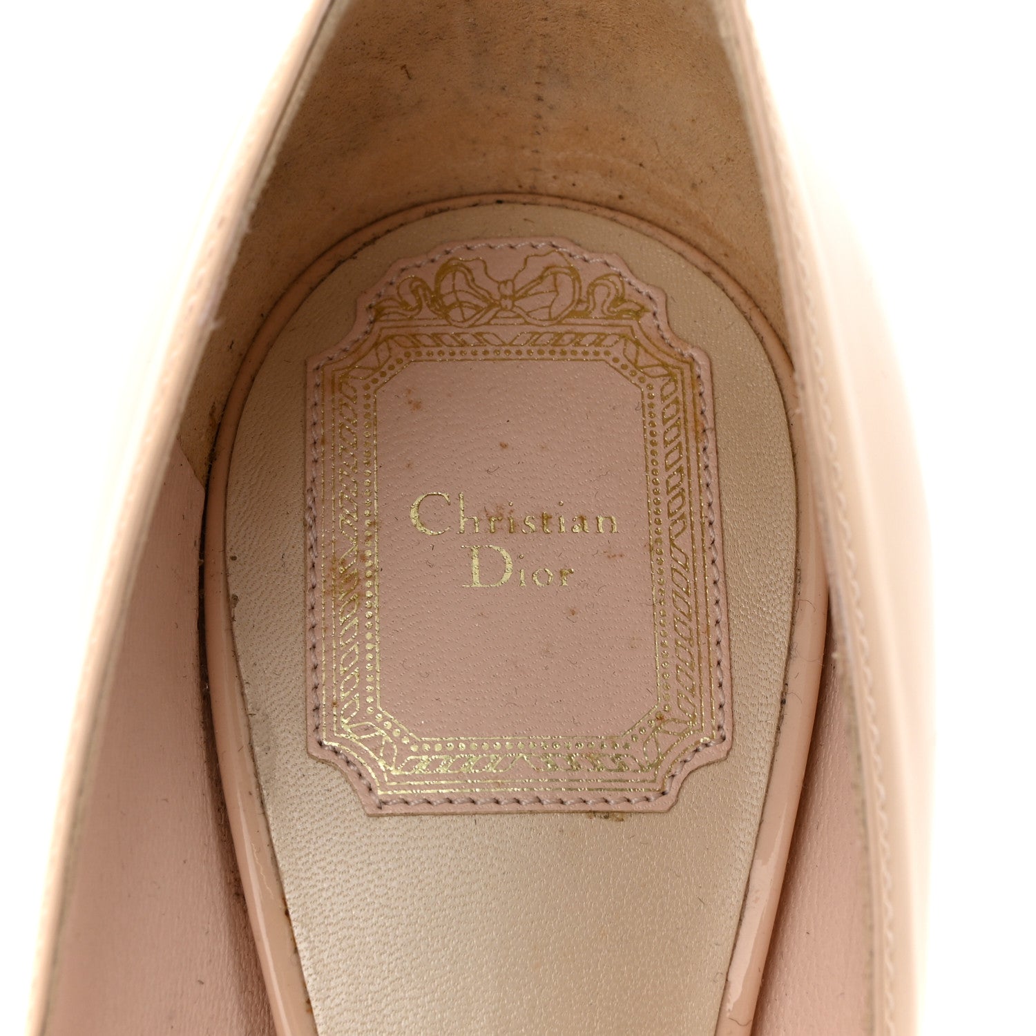 Christian Dior Patent Pumps 38 Nude 7 of 13