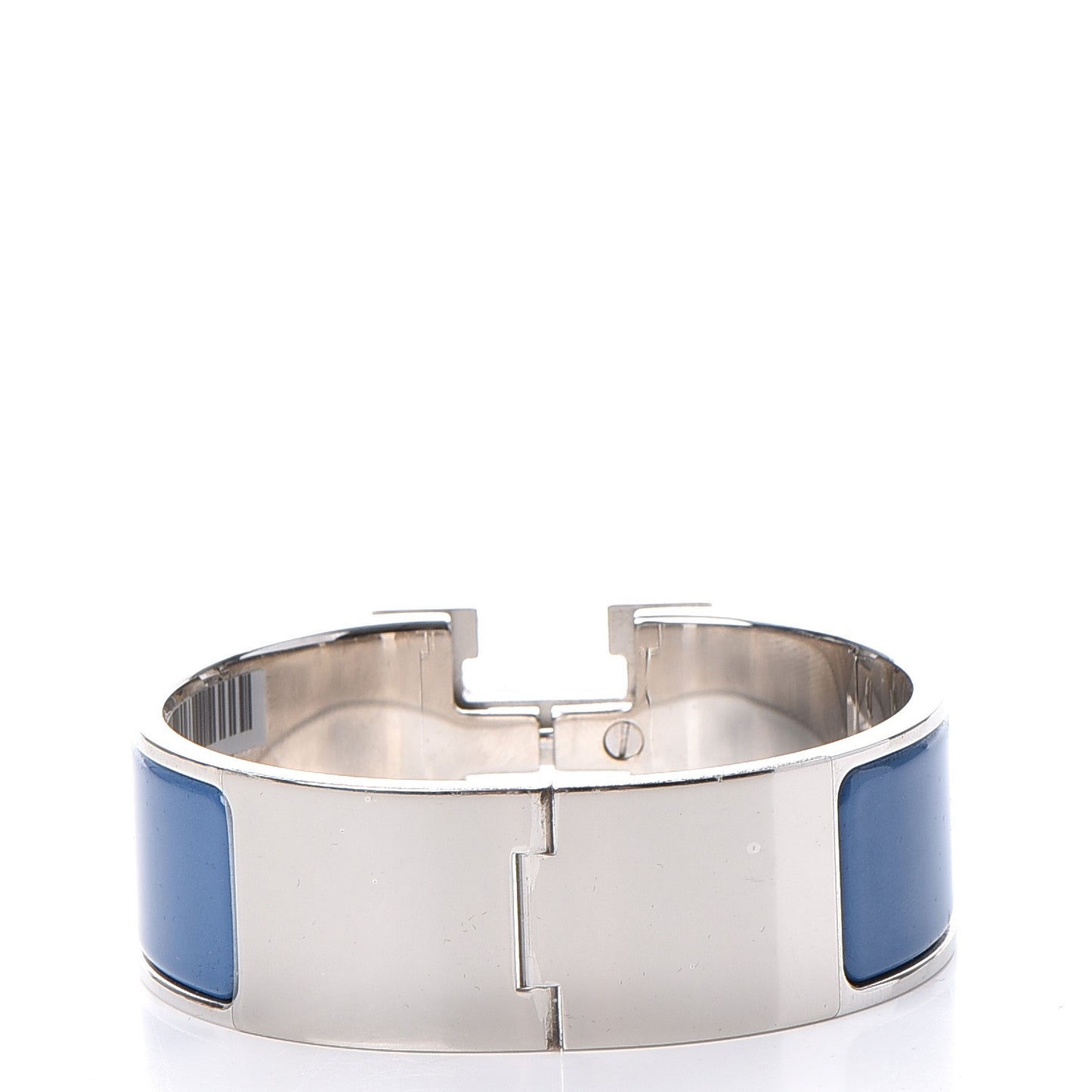 Enamel Wide Clic Clac H Bracelet PM Bleu Turquin