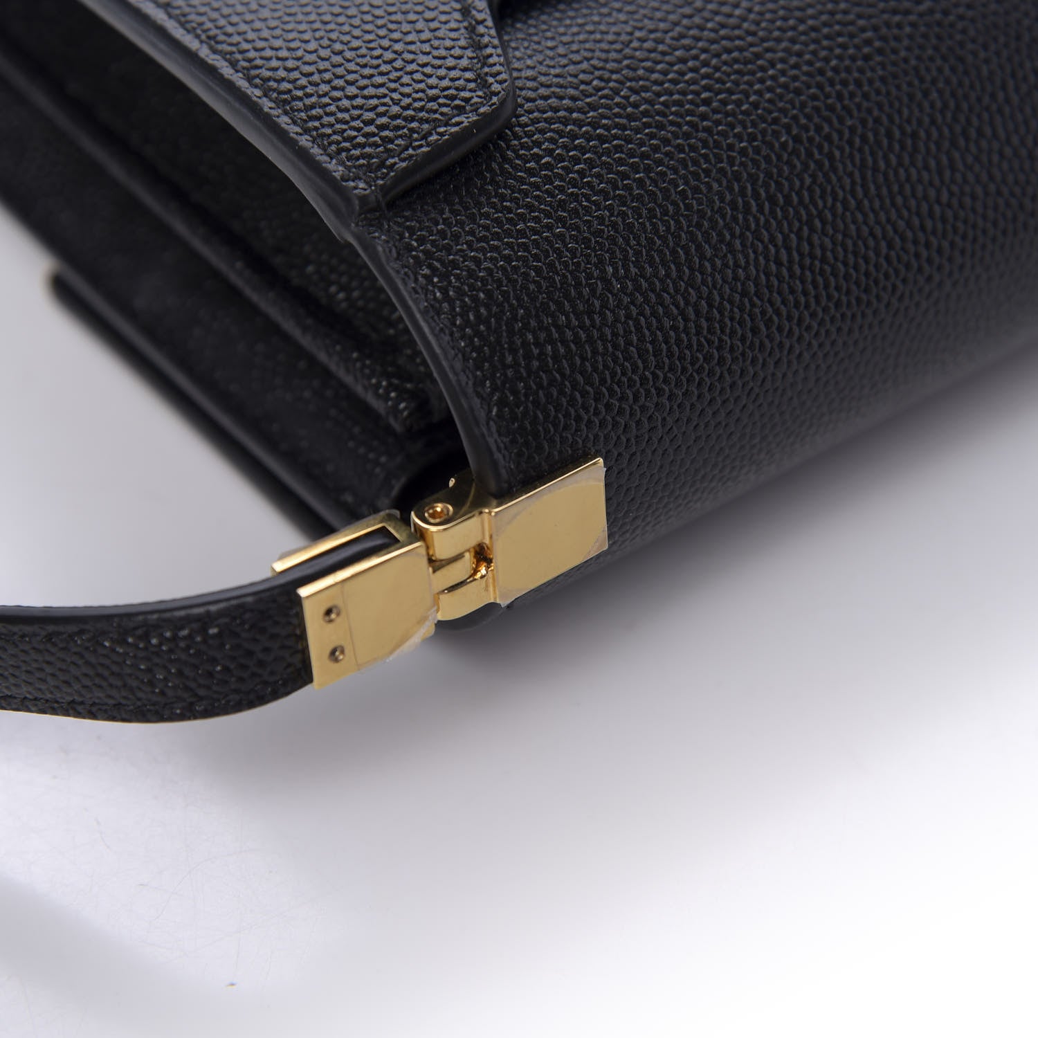 Saint Laurent Grain De Poudre Mini Uptown Crossbody Bag Black 12 of 13