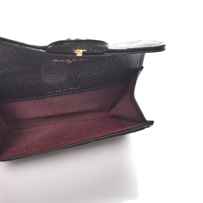 Chanel Caviar Quilted Flap Card Holder Black 5 of 8