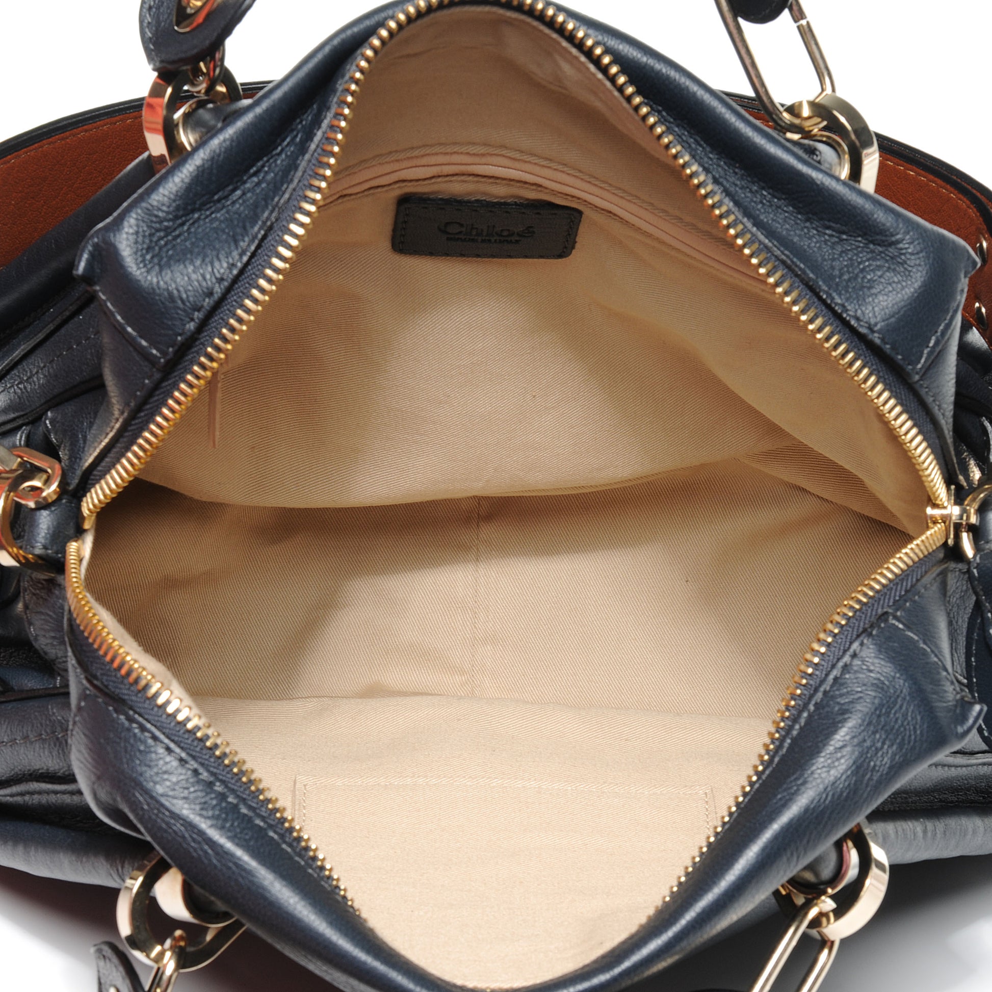 Chloe Leather Medium Military Paraty Black Bat 5 of 7