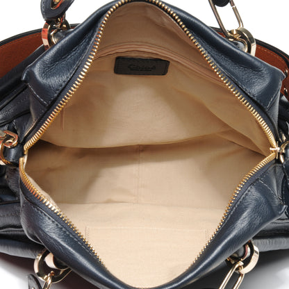 Chloe Leather Medium Military Paraty Black Bat 5 of 7