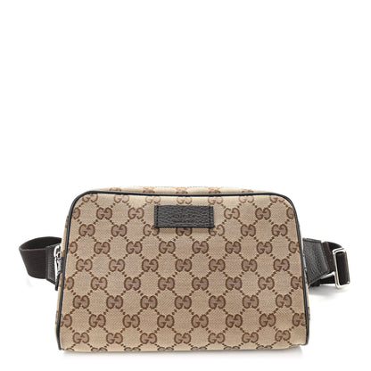 Gucci Monogram Belt Bag Dark Brown 1 of 10