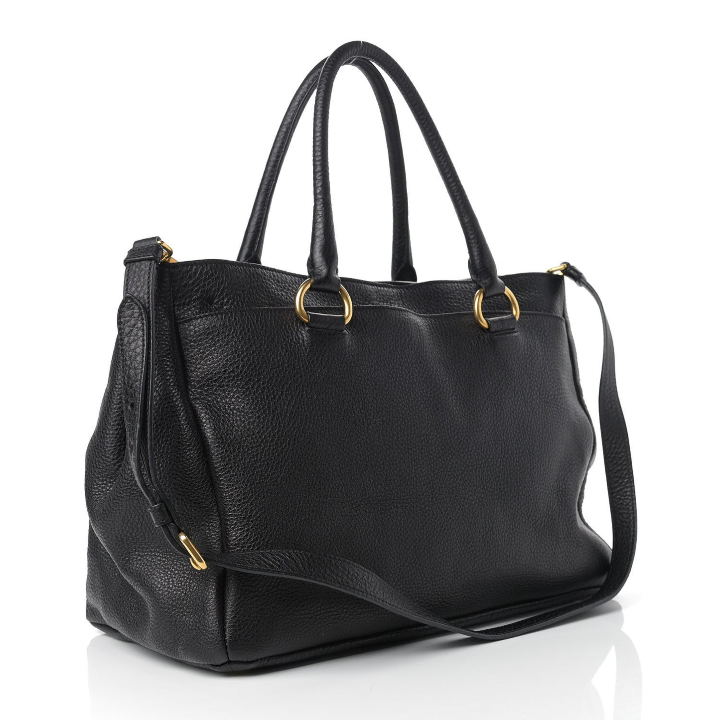 Vitello Daino Tote Black