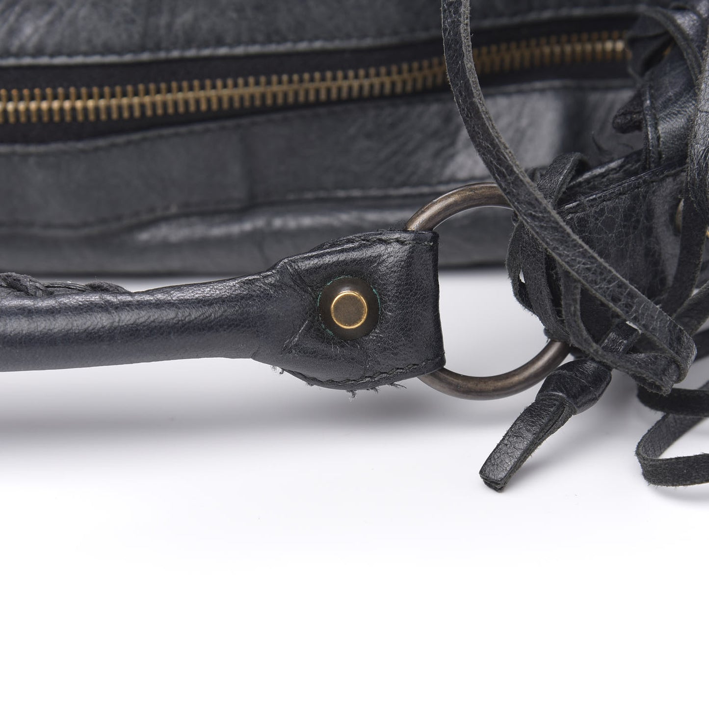 Agneau Classic Hardware Day Hobo Black
